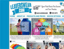 Tablet Screenshot of leaverswear.com